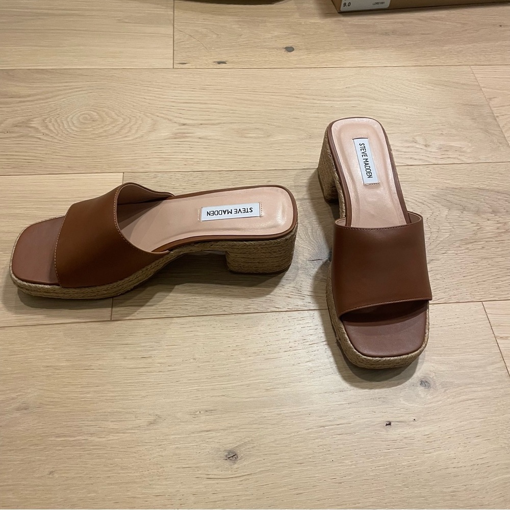 Steve Madden Cognac Mules